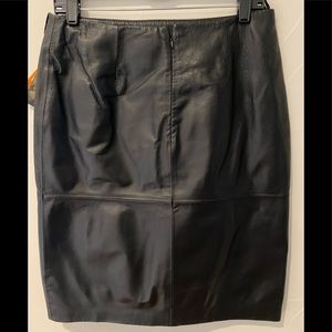 Black Leather Skirt Size 12